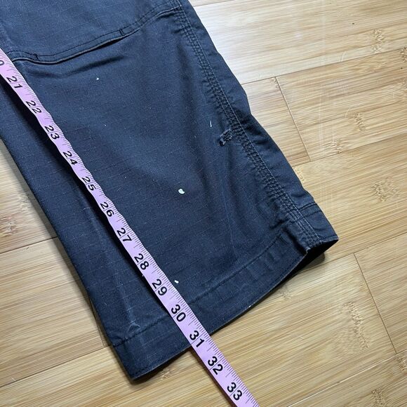 Dickies Flex Pants Mens 32x31 Faded Black Relaxed Fit Cargo Pockets Paint - Picture 7 of 7